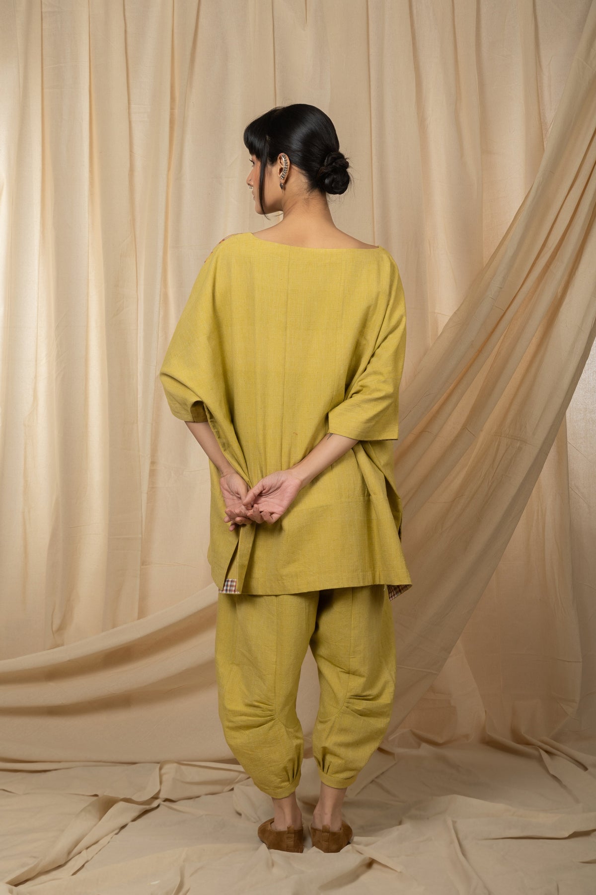 Mustard tunic and trouser set