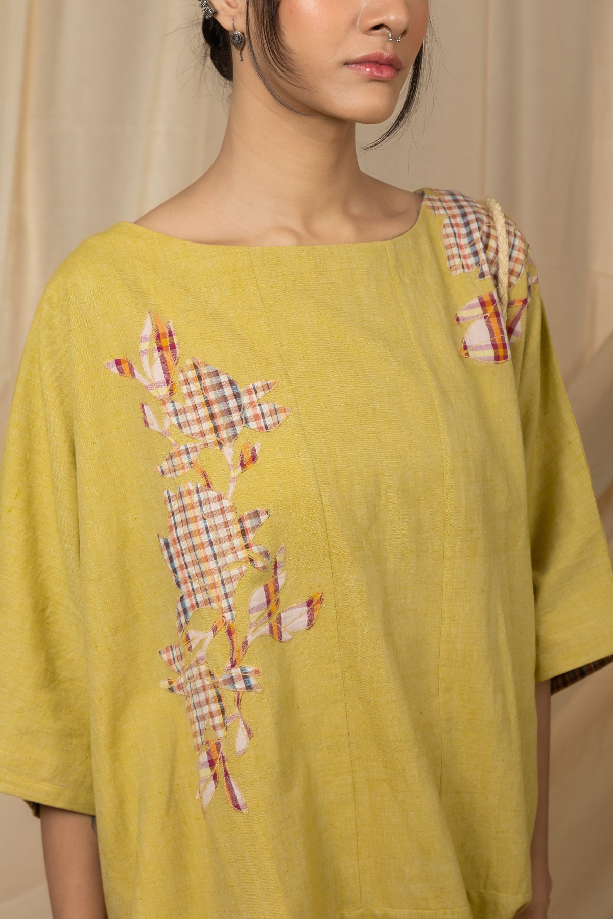 Mustard tunic and trouser set